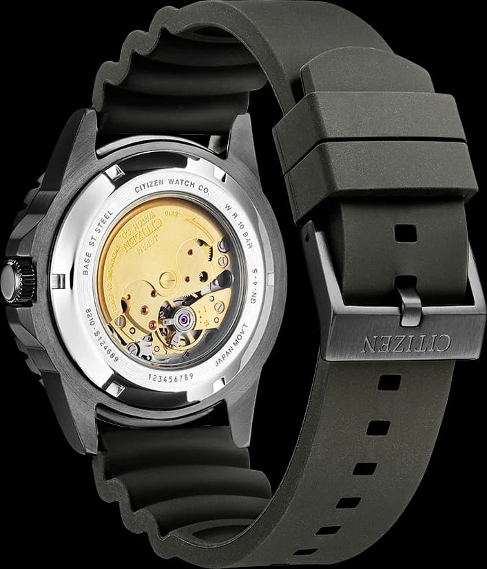 Montre Citizen NJ0125-11E homme vue de profil