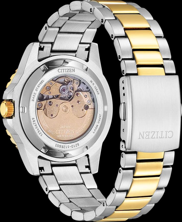 Montre Citizen NJ0174-82L homme détail cadran bleu