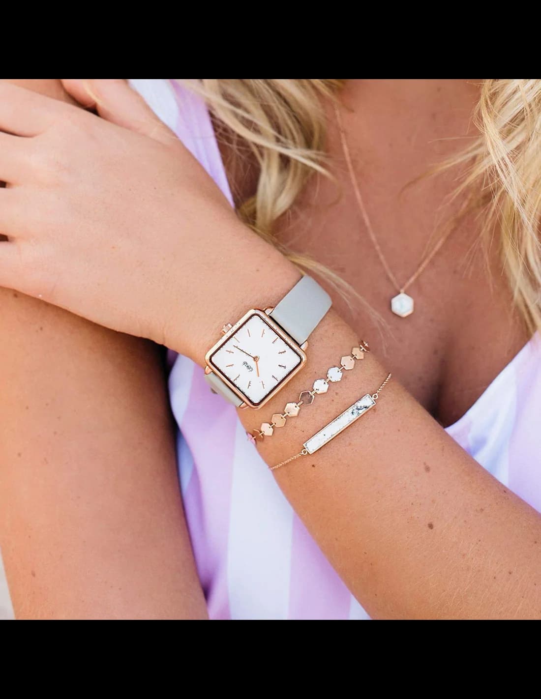 Montre Cluse CL60005 femme verso boîtier or rose