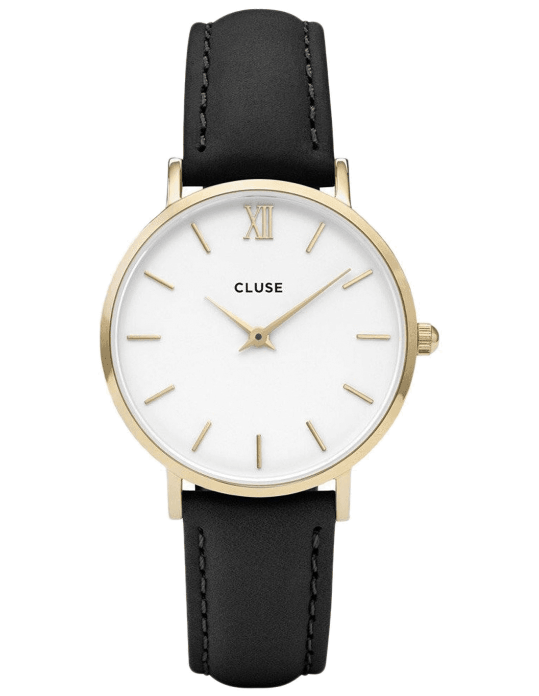 Montre Cluse Minuit CL30019 Bracelet en cuir noir