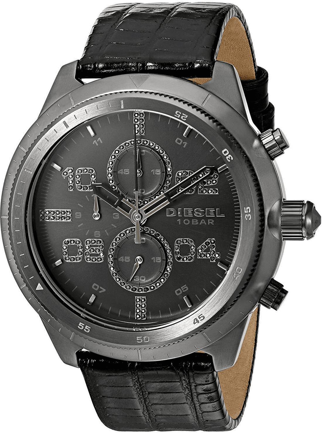 Montre Diesel DZ4437 Padlock Chronographe Noir Intégral