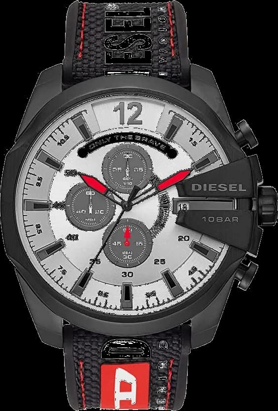 Montre Diesel DZ4512 homme cadran gris bracelet nylon