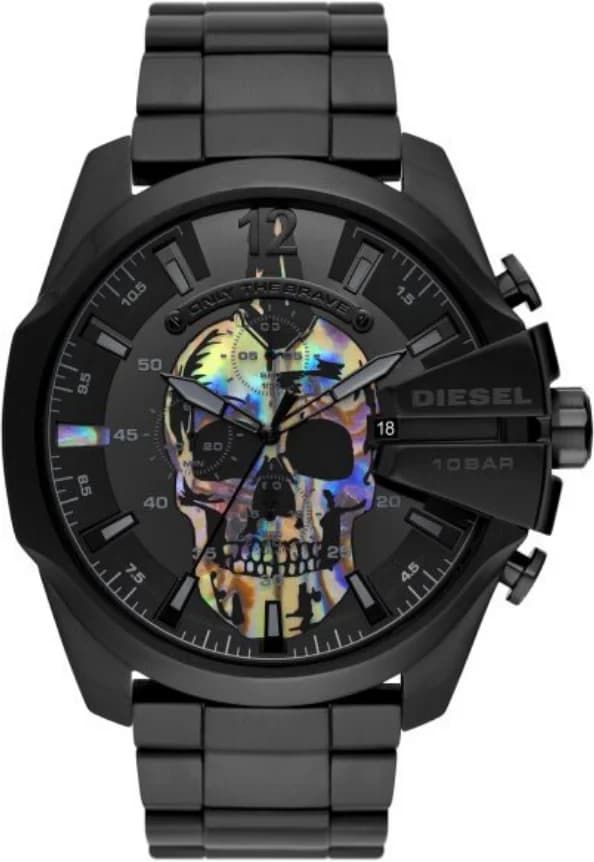 Montre Diesel DZ4582 Mega Chief Skull Rainbow en Acier Noir vue 3