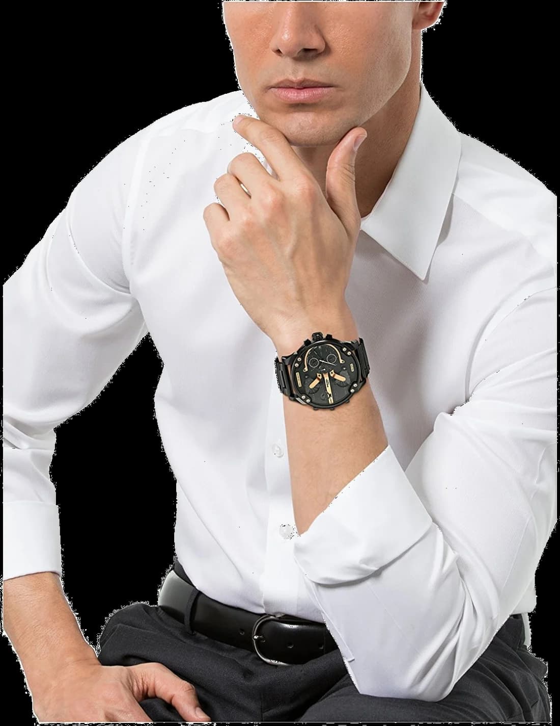 Montre Diesel DZ7312 homme verso boîtier noir
