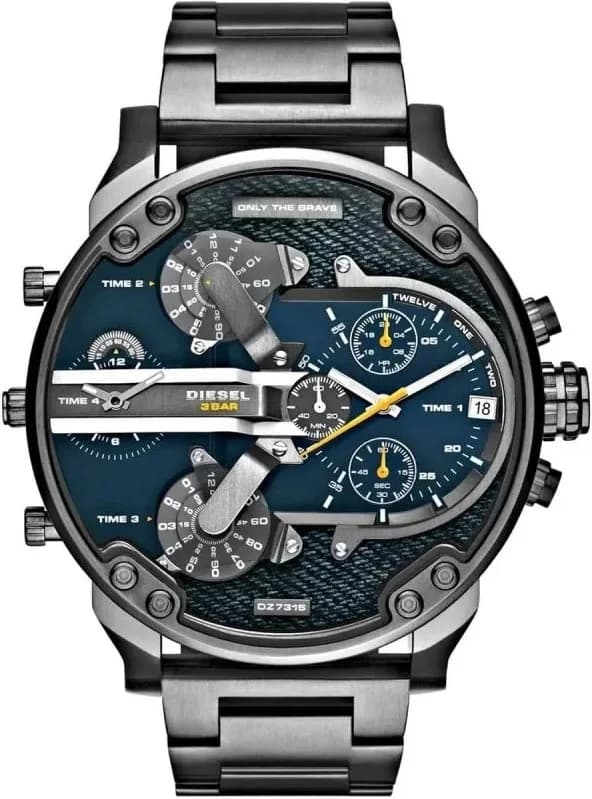 Montre Diesel Mr Daddy 2.0 DZ7331 cadran bleu denim élégant et robuste
