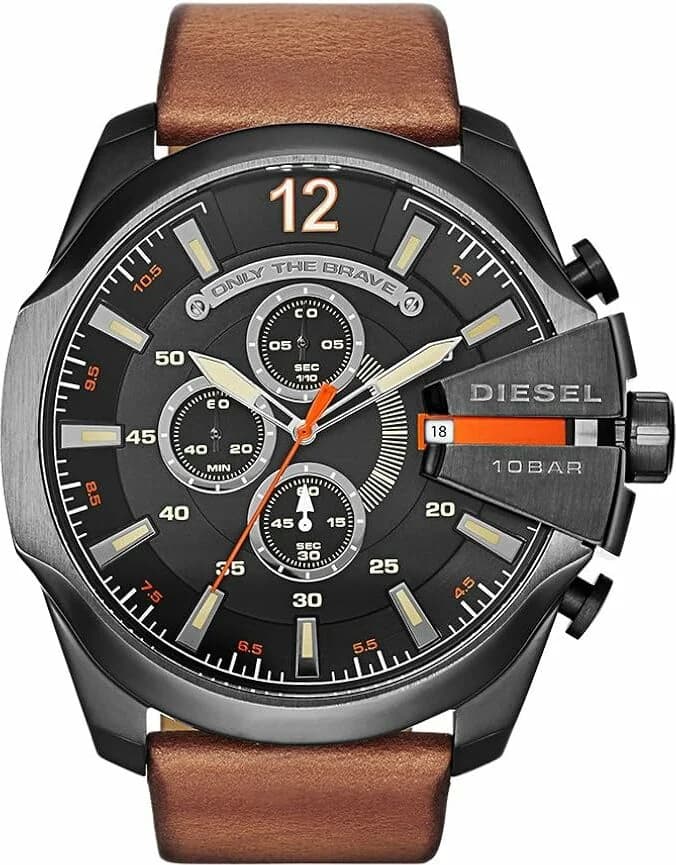 Montre Diesel DZ7415 homme détail cadran noir