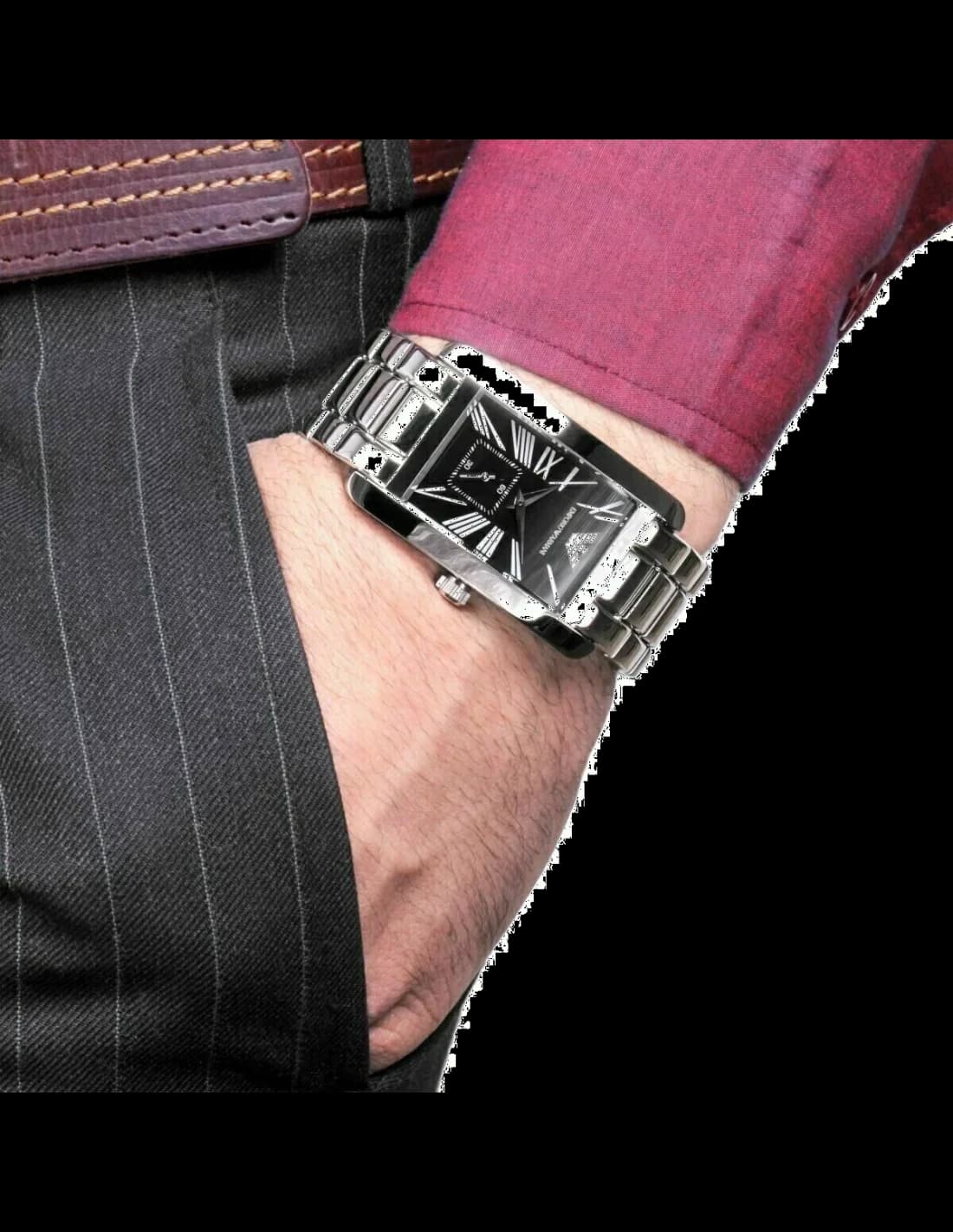 Montre Emporio Armani AR0156 homme vue de profil