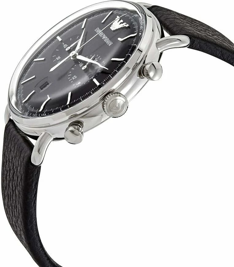 Montre Emporio Armani AR11143 homme détail cadran noir