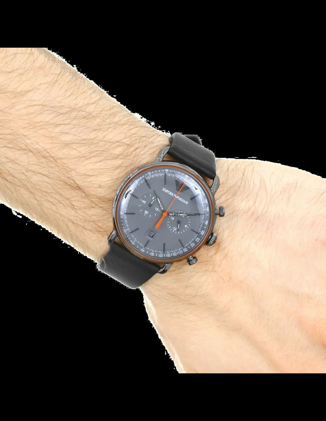 Montre Emporio Armani AR11168 homme détail cadran gris