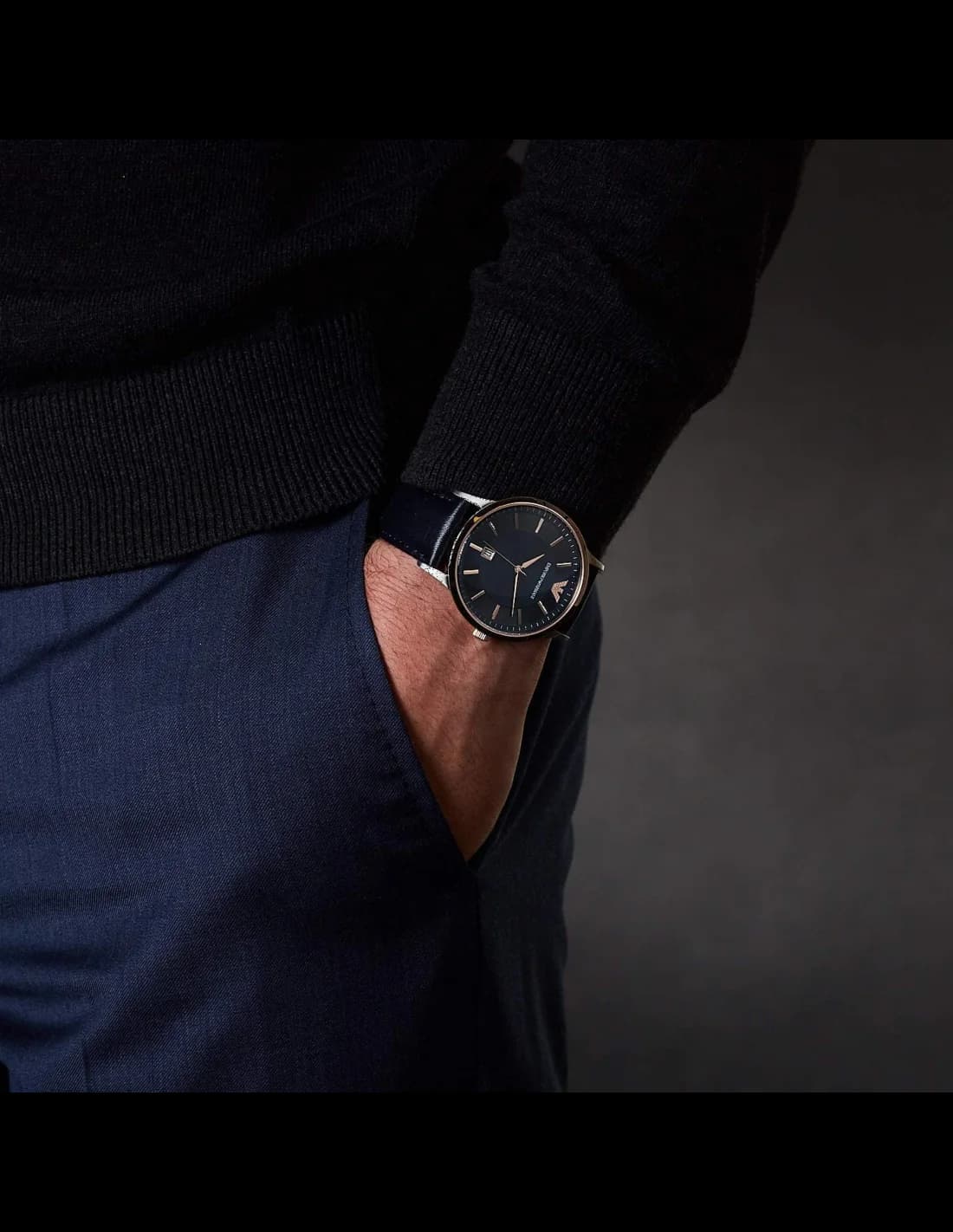 Montre Emporio Armani AR11188 homme verso boîtier argent