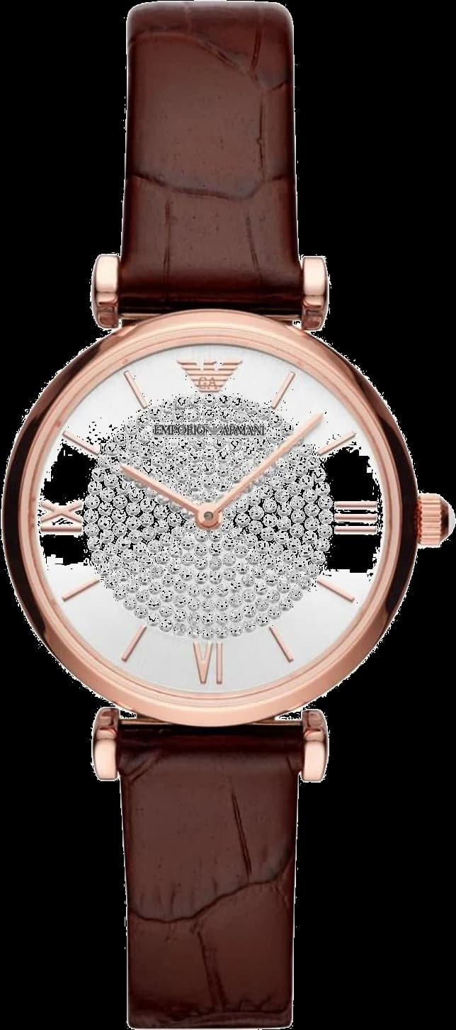 Montre Emporio Armani AR11269 femme cadran blanc bracelet cuir