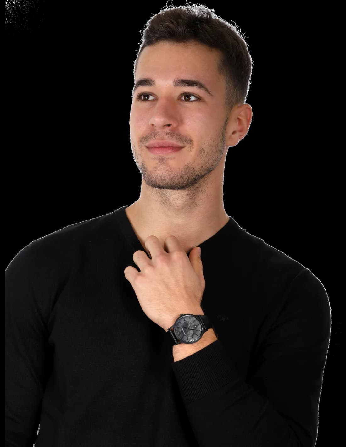 Montre Emporio Armani AR11276 homme verso boîtier noir