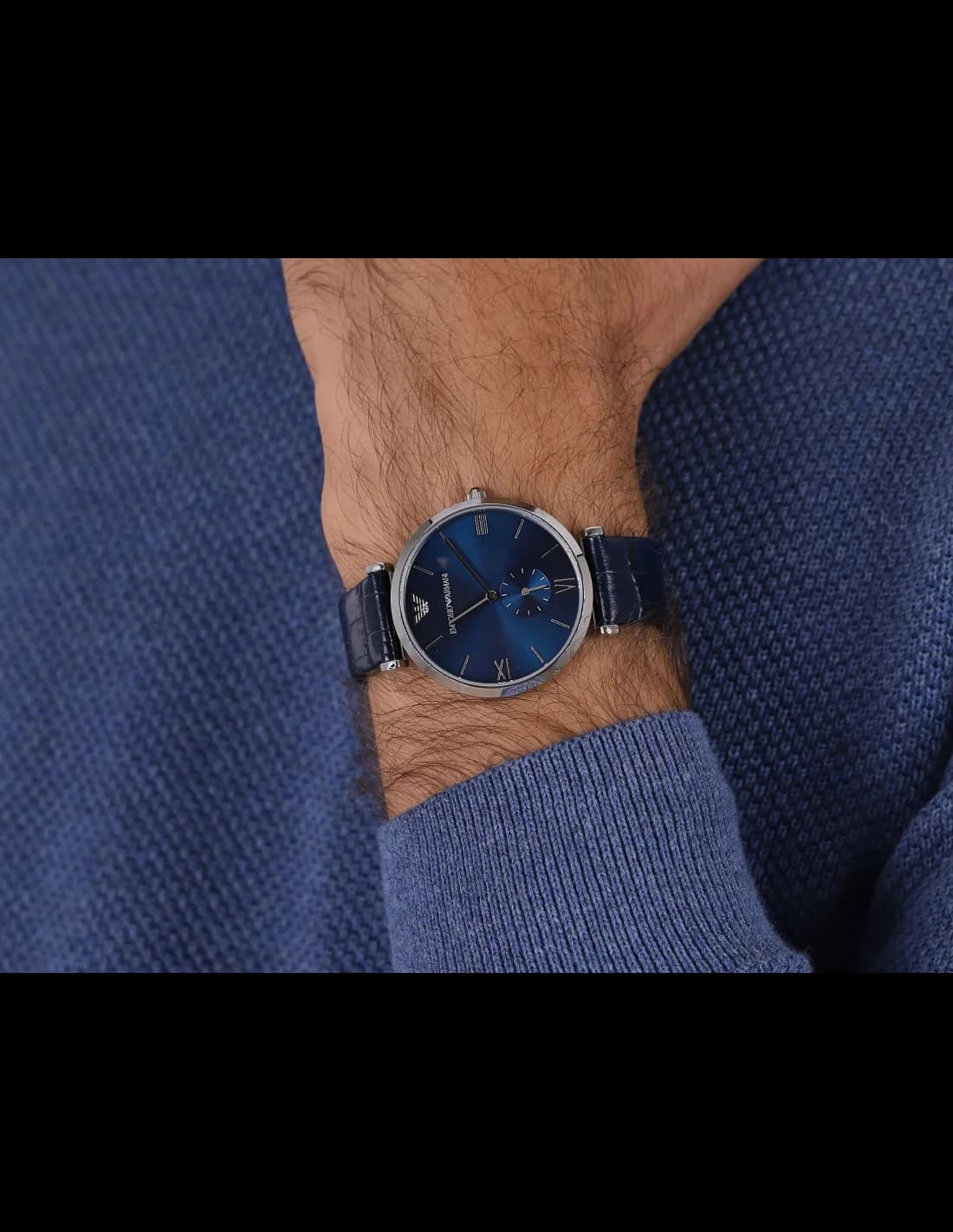 Montre Emporio Armani AR11300 homme verso boîtier argent