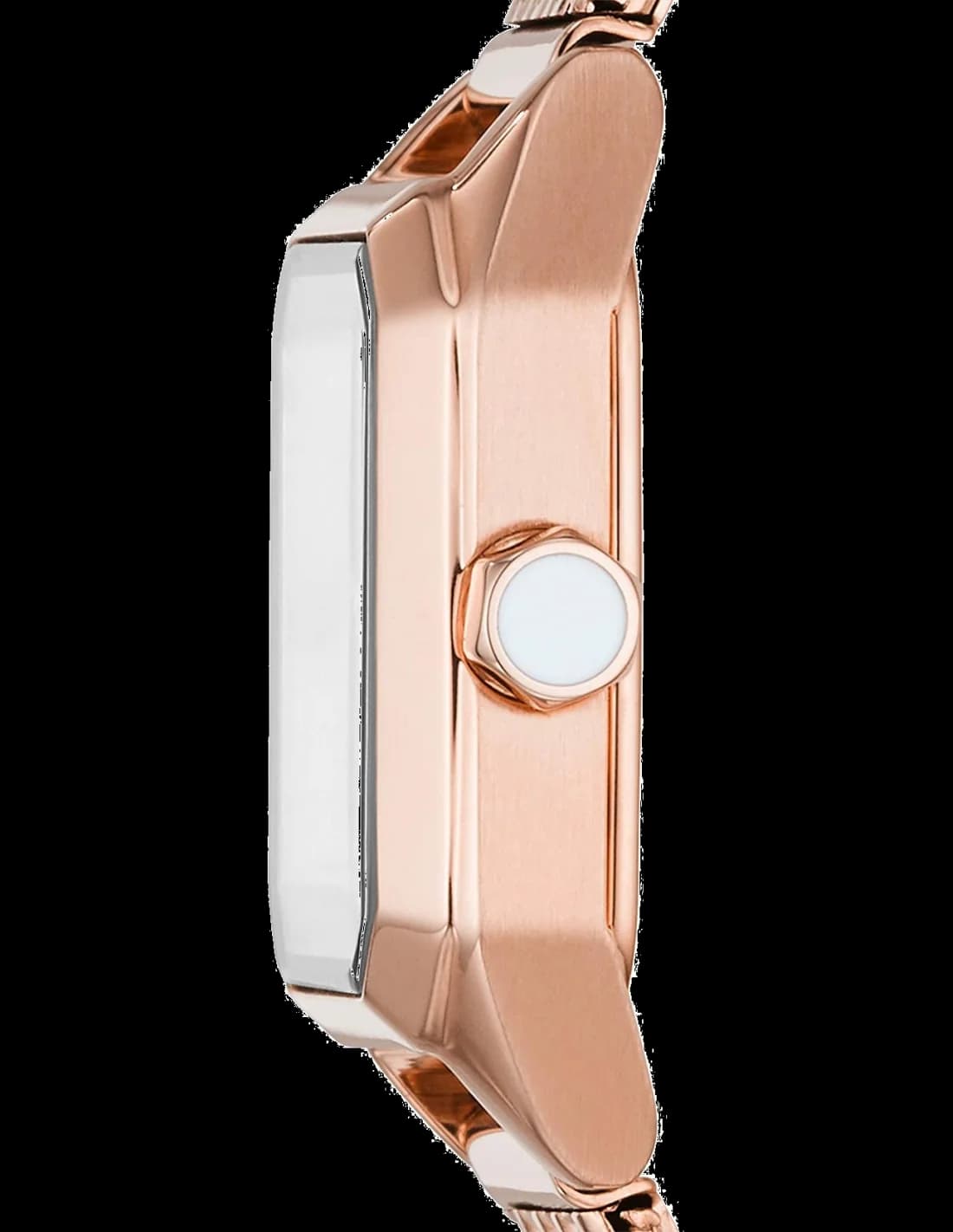 Montre Emporio Armani Gioia cadran rectangulaire or rose index analogique quartz