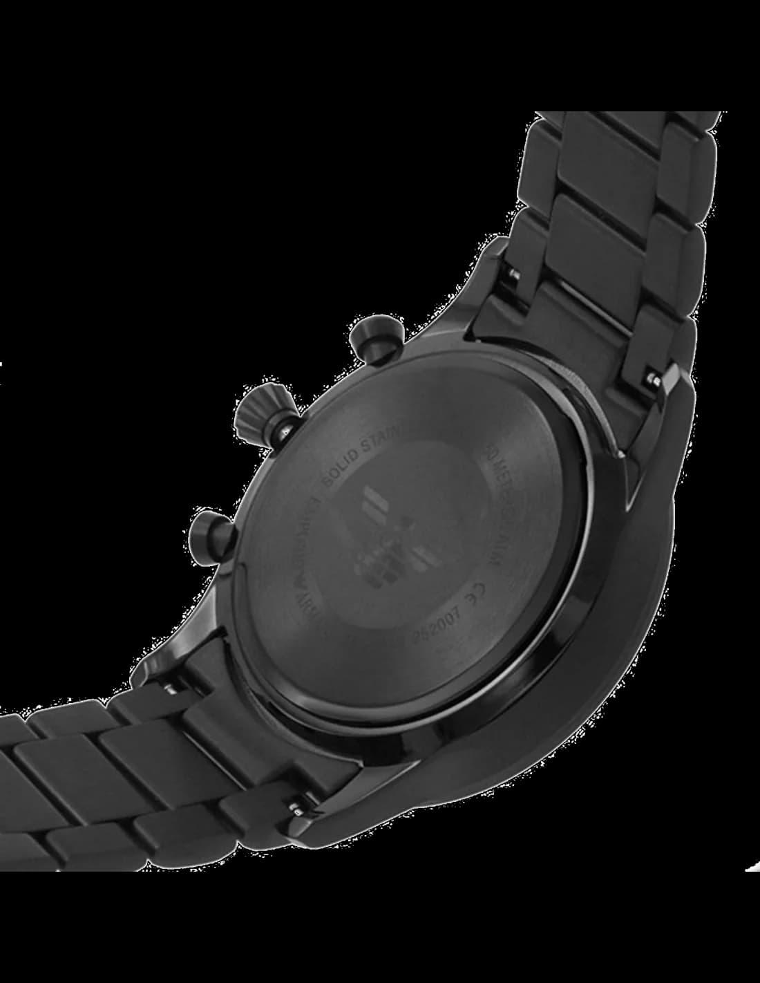 Montre Emporio Armani AR11349 homme détail cadran noir