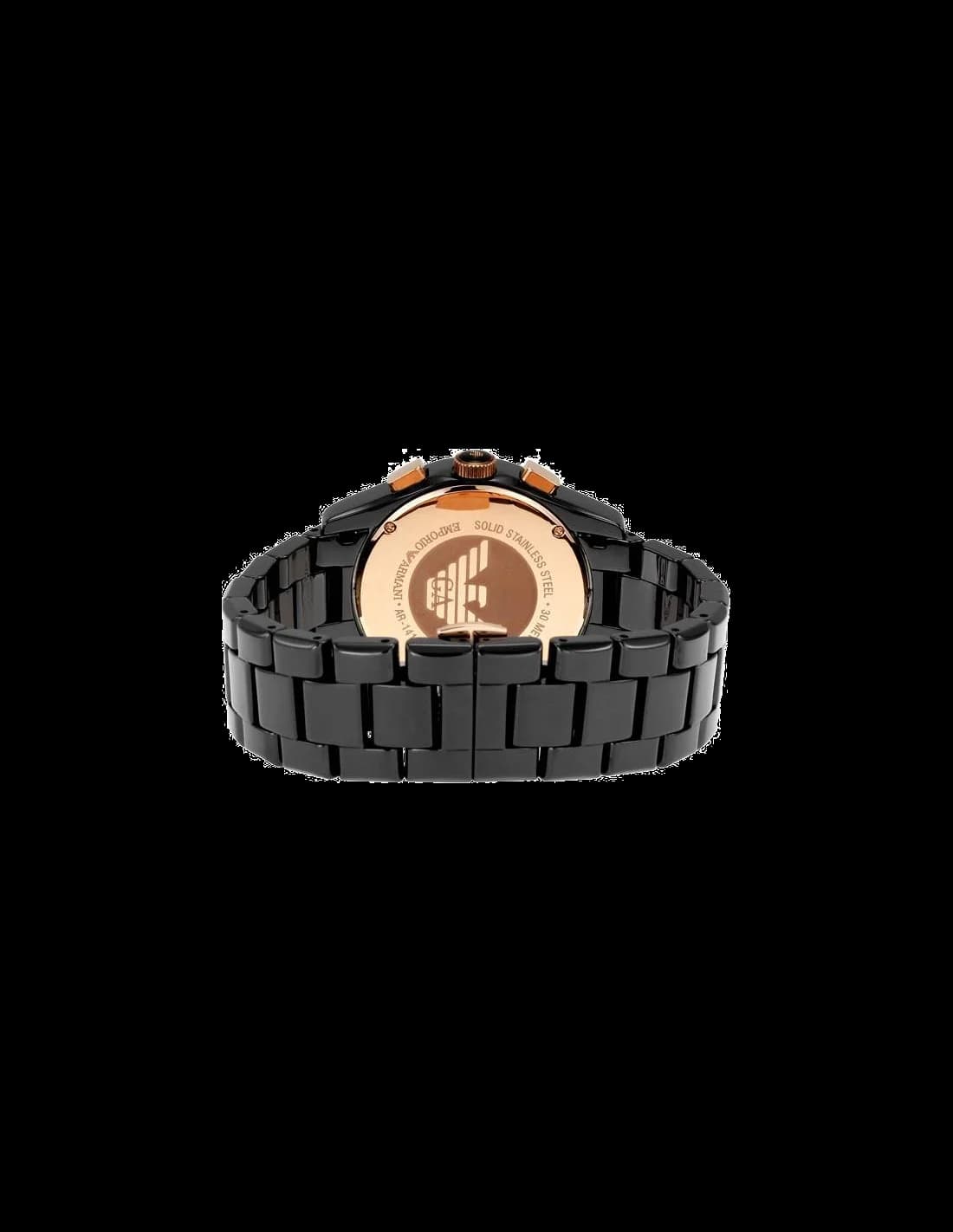 Montre Emporio Armani AR1410 homme détail cadran noir