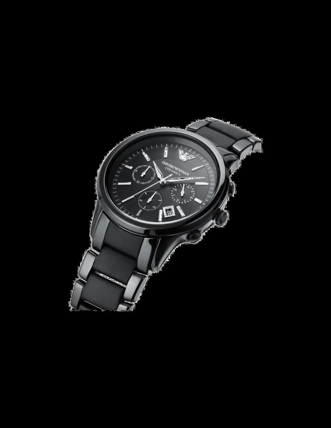 Détail du bracelet cuir de la montre Emporio Armani AR1452 — Montres Outlet