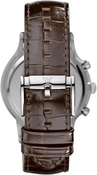 Montre Emporio Armani AR2433 homme verso boîtier argent