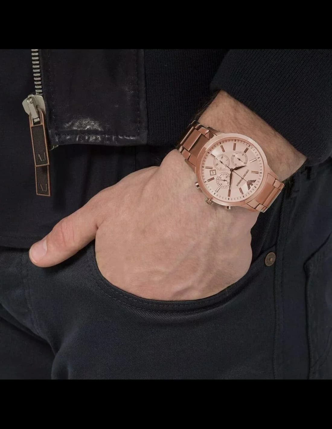 Montre Emporio Armani AR2452 homme vue de profil