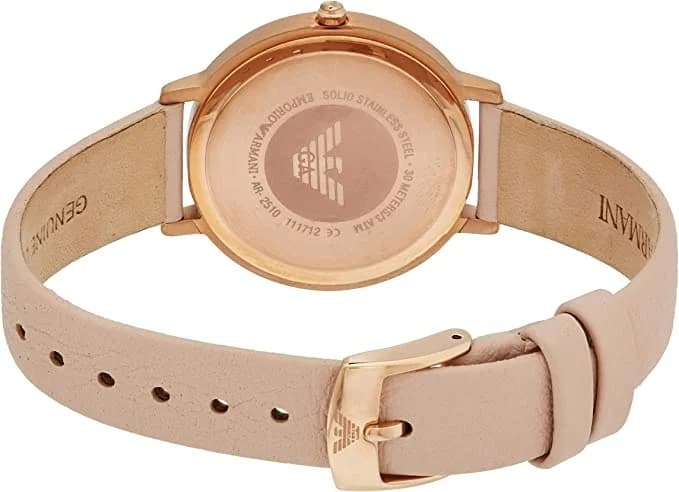 Montre Emporio Armani AR2510 femme détail cadran argent