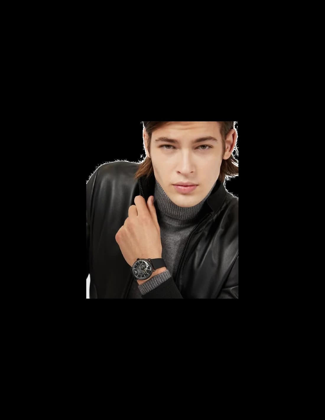 Montre Emporio Armani AR60028 homme verso boîtier noir