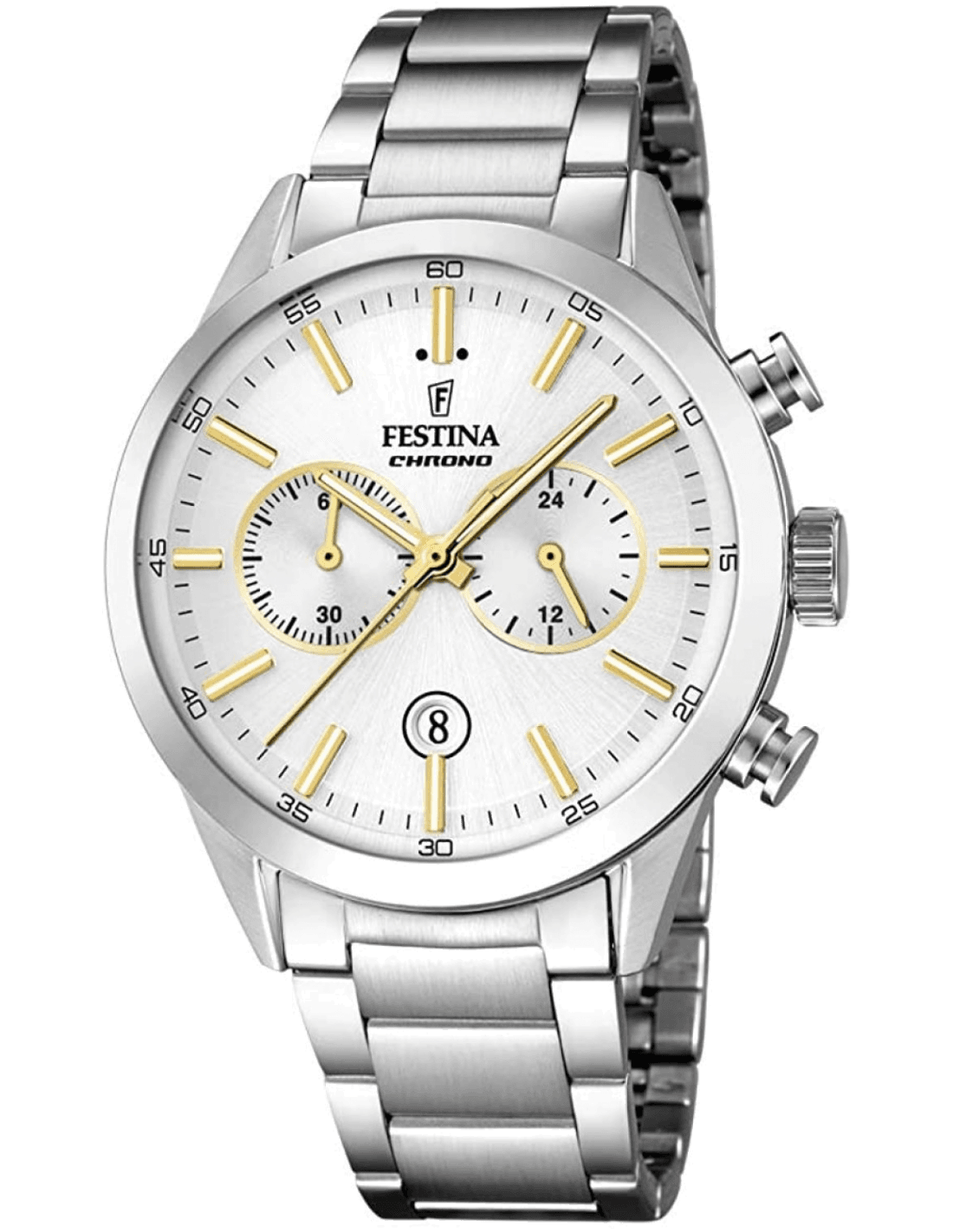 Montre Festina F16826/D en acier argenté avec bracelet à boucle déployante