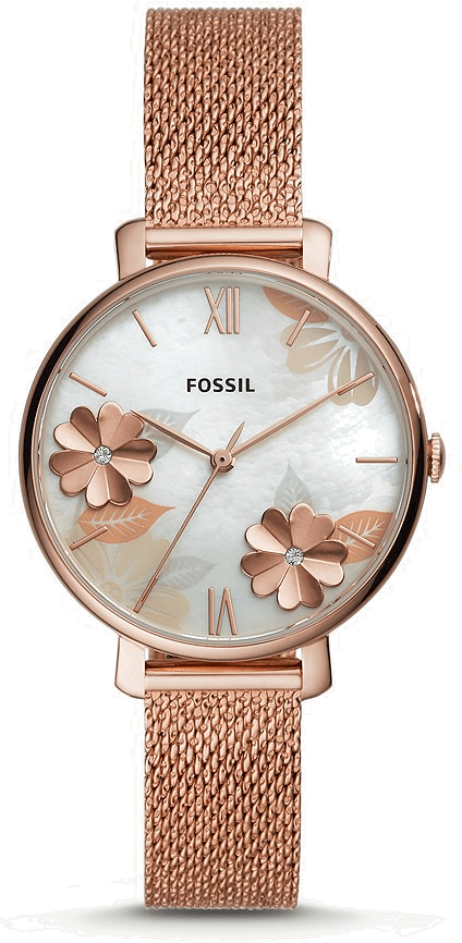 Montre femme Fossil ES4534 en Maille Milanaise Or Rose 36 mm