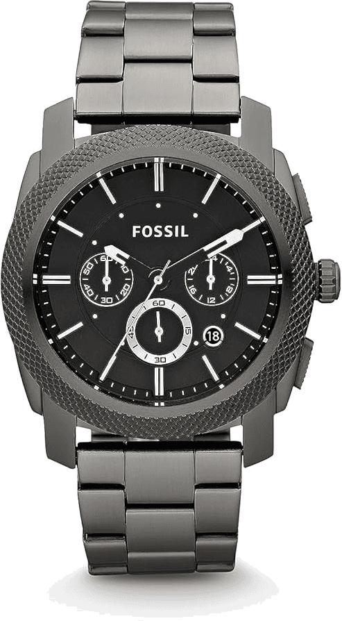 Montre Fossil FS4662 en Acier Fumé et Cadran Noir Velours