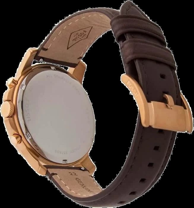 Cadran Fossil Grant FS5068IE bleu chiffres romains index analogique