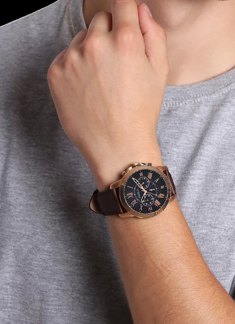 Verso Fossil FS5068IE boucle ardillon cuir marron fermeture