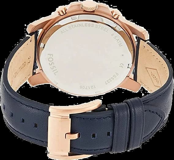 Montre Fossil FS5237 homme détail cadran bleu