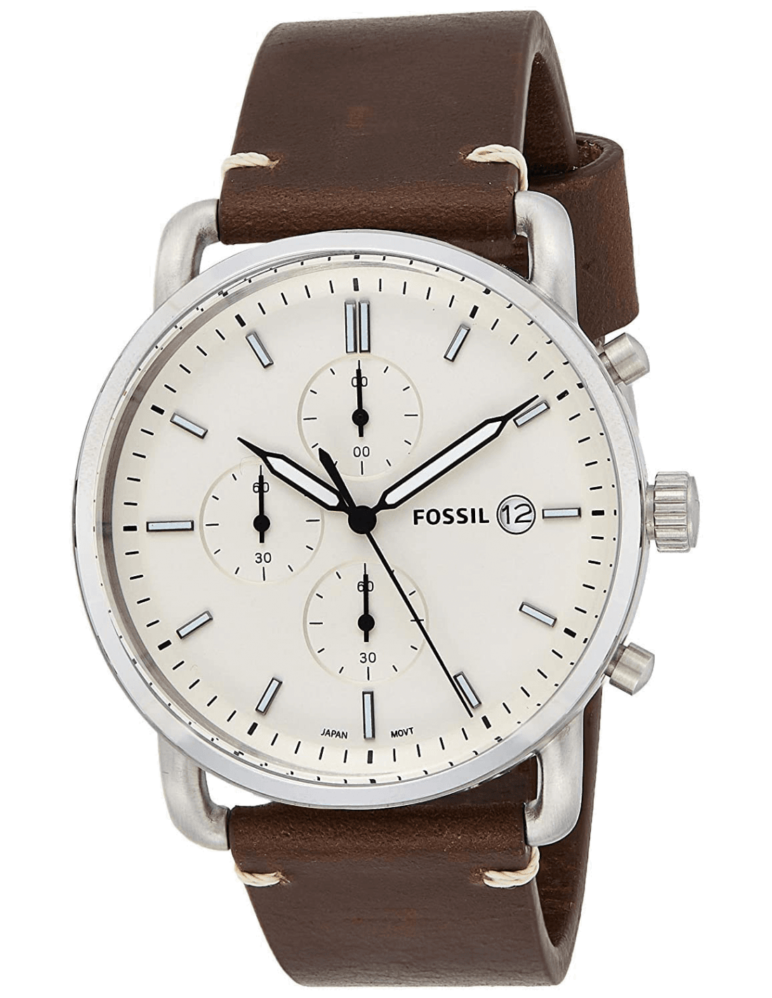 Montre Homme Fossil The Commuter FS5402 Bracelet cuir marron