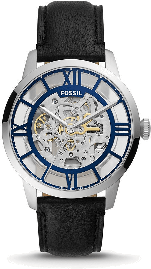 Montre Fossil Townsman Automatique ME3200 Squelette bracelet cuir noir