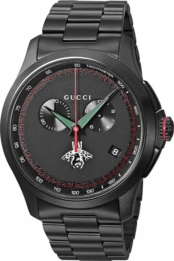 Montre Homme Gucci G-Timeless XL Chrono YA126269 Acier inoxydable noir