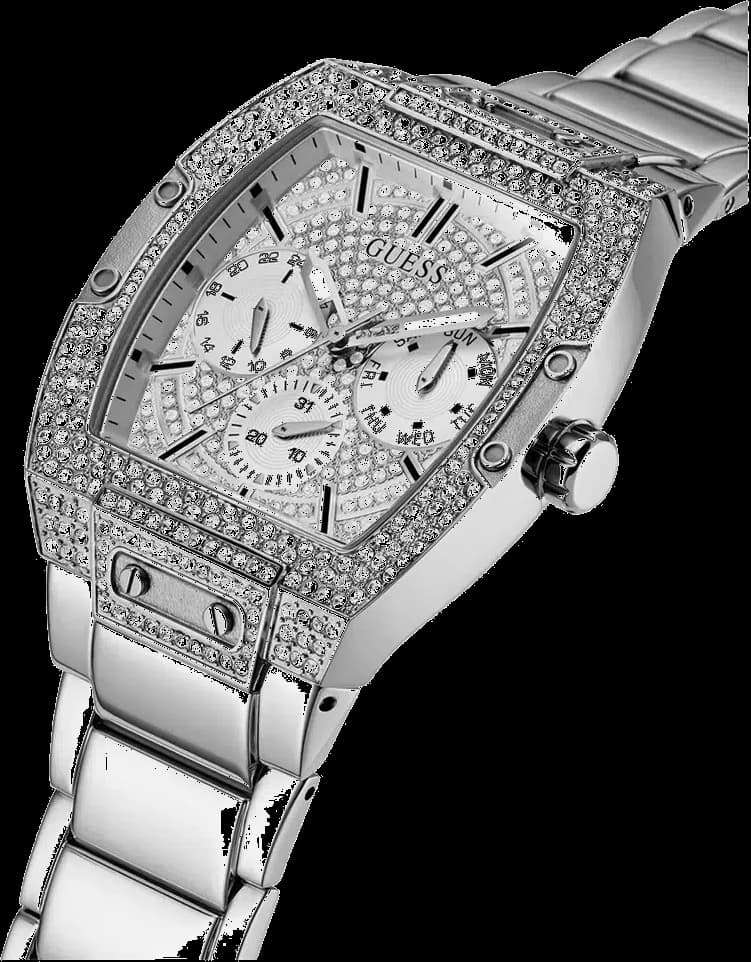 Bracelet Guess GW0094G1 bracelet acier inoxydable maillons larges, fermoir déployante double sécurité