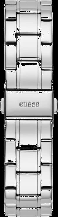 Bracelet Guess GW0111L1 en acier inoxydable argenté, maillons plats, fermoir déployant sécurisé