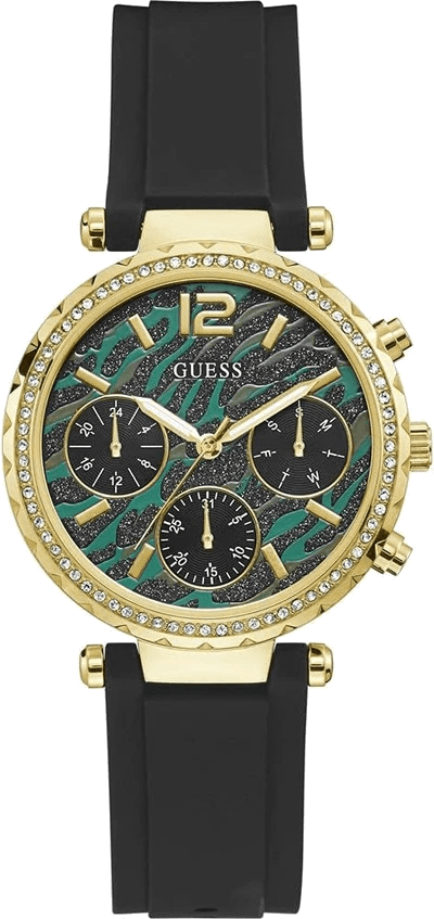 Guess GW0113L1 - cadran argenté chronographe au design épuré — Montres Outlet