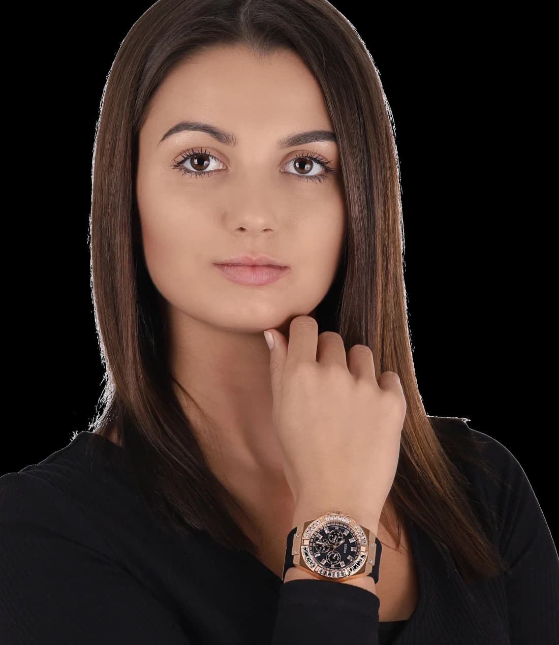 Montre Guess GW0118L2 femme verso boîtier