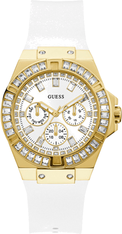 Guess GW0118L5 avec cadran noir et bracelet en cuir — Montres Outlet