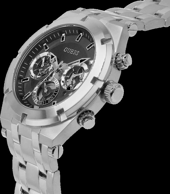 Montre Guess GW0260G1 homme détail cadran noir