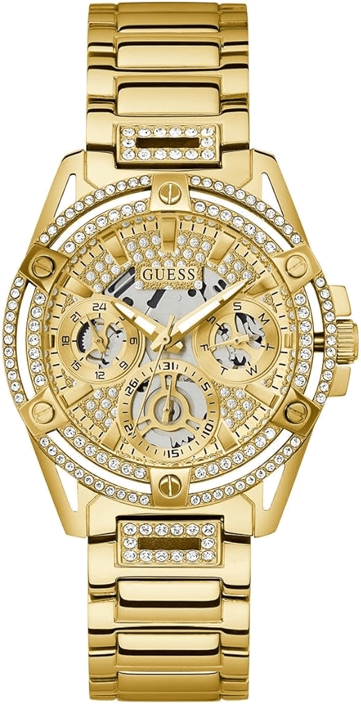 Montre Guess Queen GW0464L2 en acier doré cadran orné de cristaux