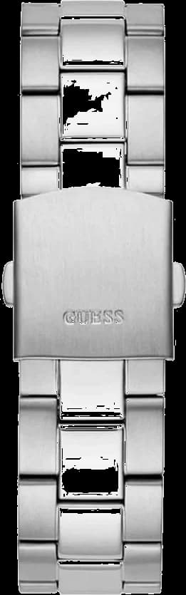 Montre Guess Axle cadran bleu index aiguilles acier inoxydable détail