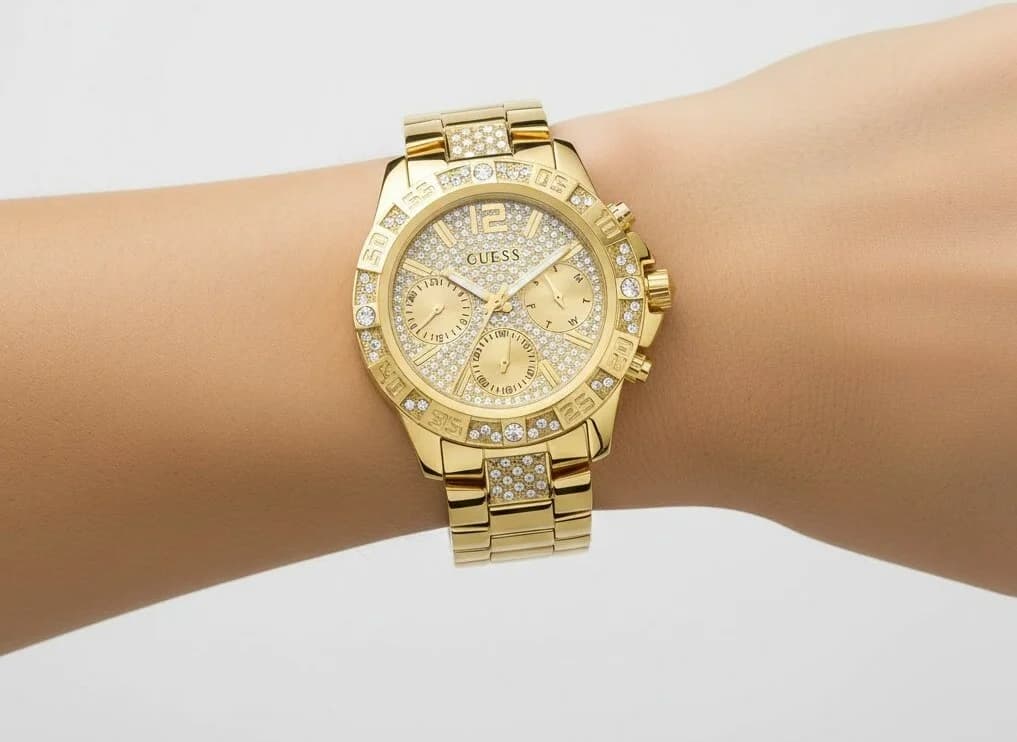 Montre Guess GW0771L2 femme détail bracelet acier inoxydable