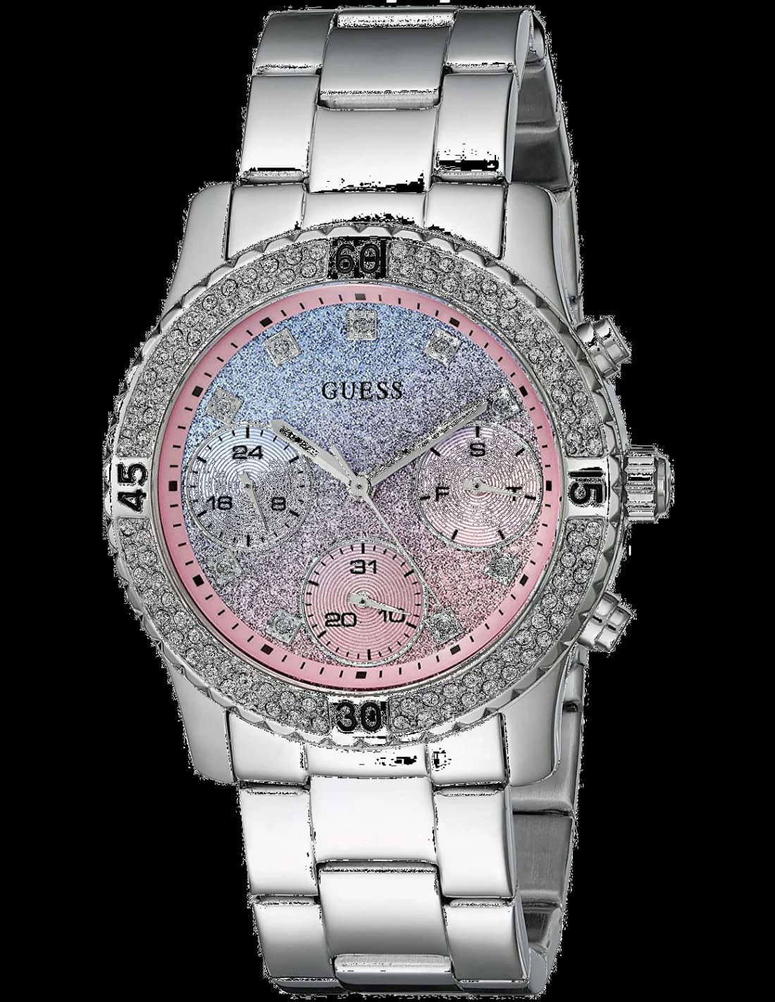 Montre Guess W0774L1 femme verso boîtier argent