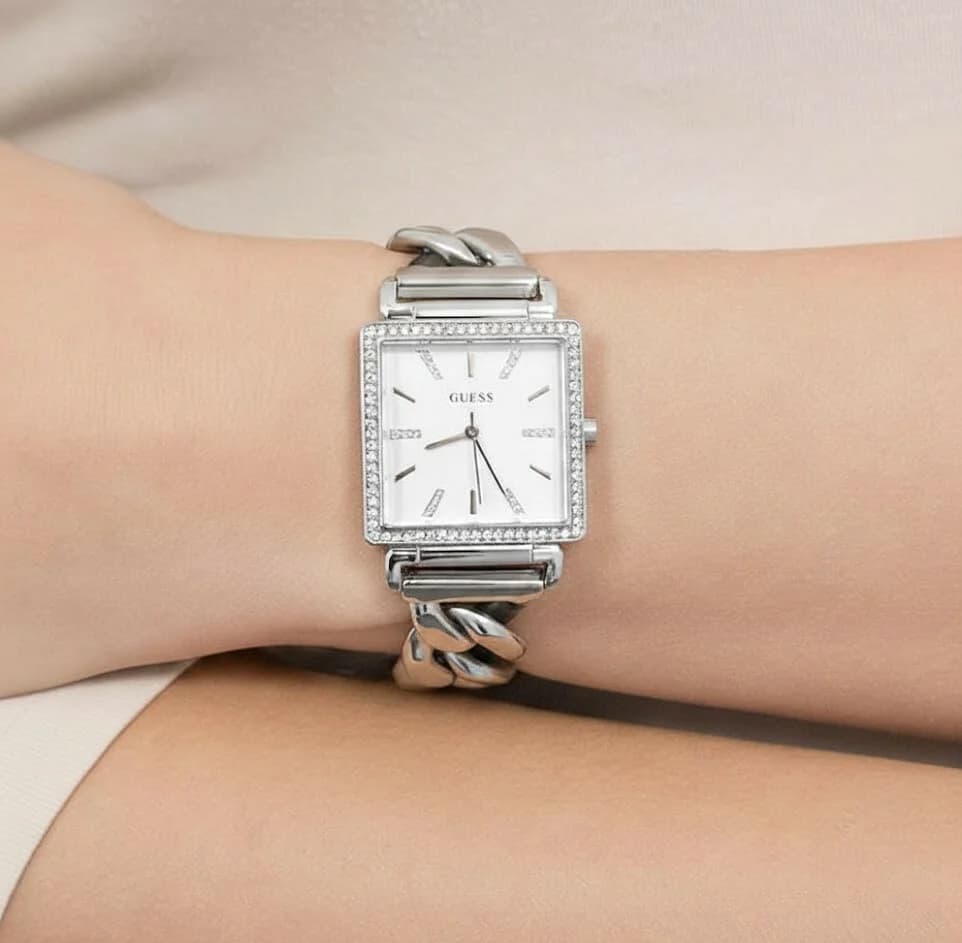Montre Guess W1030L1 femme verso boîtier argent