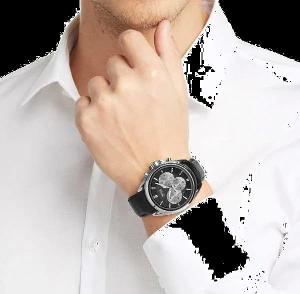 Montre Hugo Boss 1512879 homme détail cadran noir