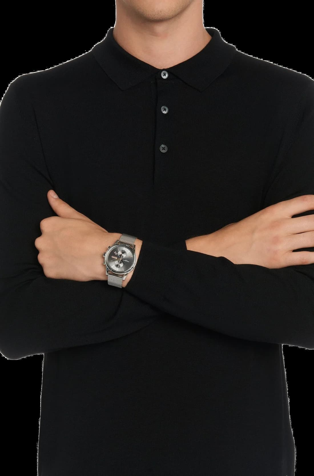 Montre Hugo Boss 1513440 homme verso boîtier gris