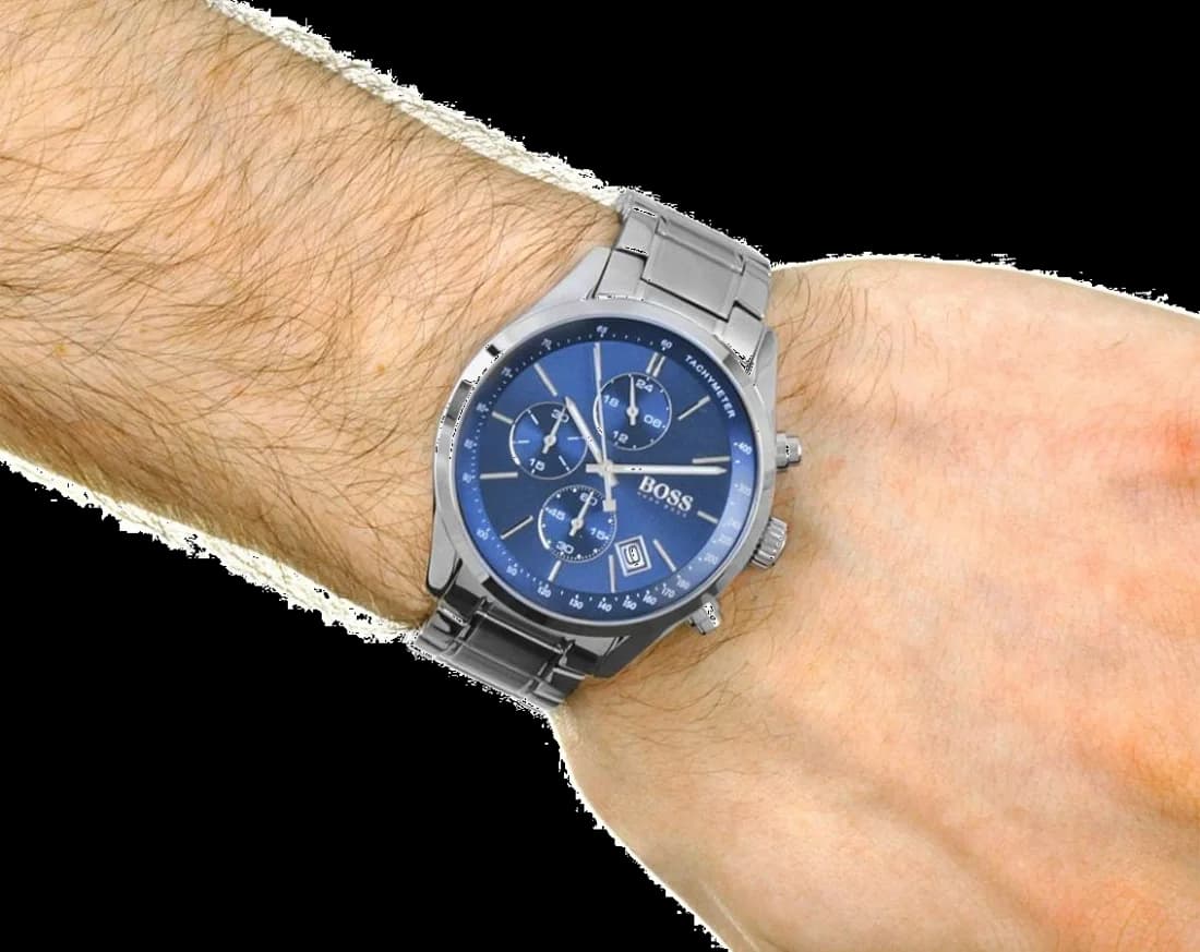 Montre Hugo Boss 1513478 homme verso boîtier argent
