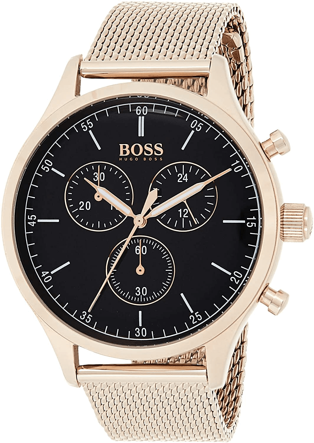 Montre Hugo Boss 1513548 en Acier Doré Rose et Maille Milanaise