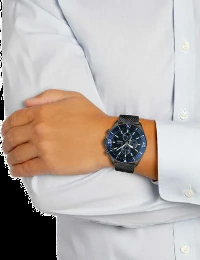Montre Hugo Boss 1513702 homme détail bracelet acier inoxydable